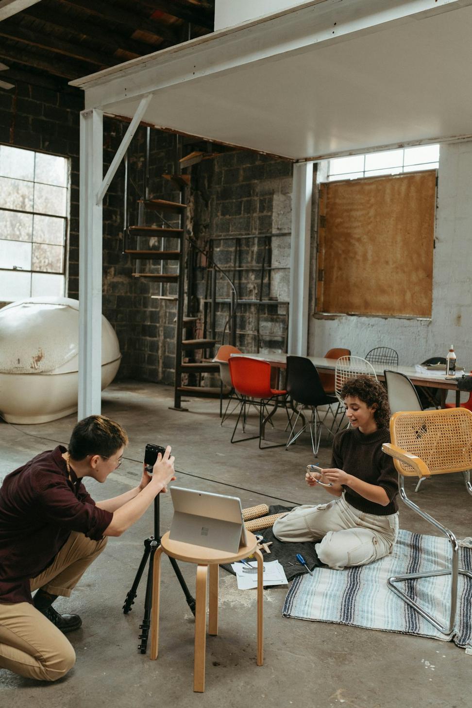 Our studio at work